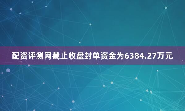 配资评测网截止收盘封单资金为6384.27万元