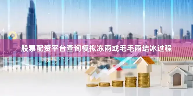 股票配资平台查询模拟冻雨或毛毛雨结冰过程