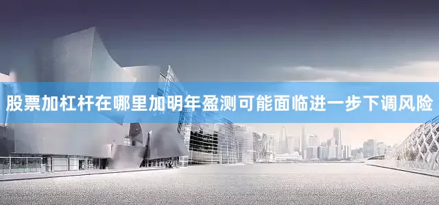 股票加杠杆在哪里加明年盈测可能面临进一步下调风险